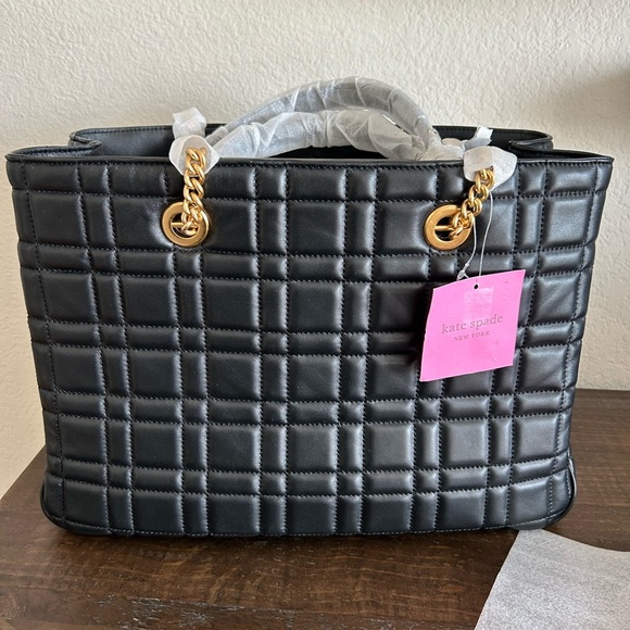 NWT - Kate Spade - Evelyn Quilted Medium Convertible Shopper Bag - Picture 9 of 13
